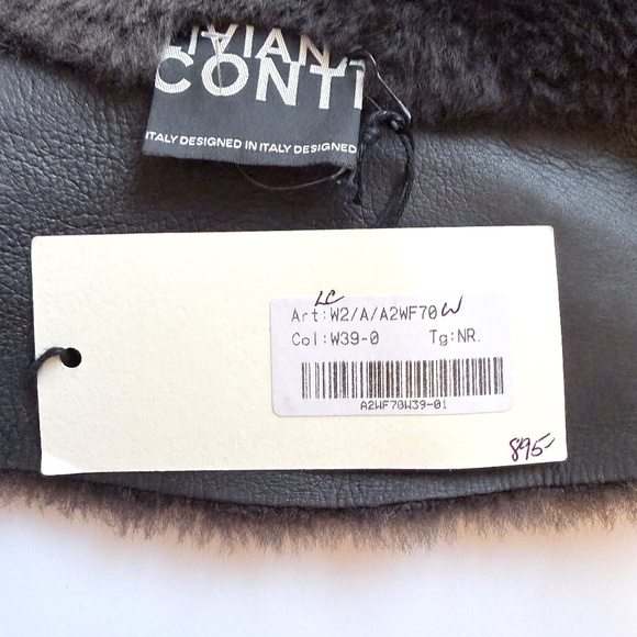 Liviana Conti genuine leather fur scarf vest - Picture 9 of 11